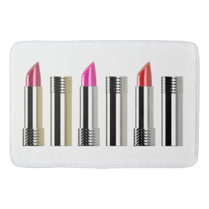 Alfombrilla De Baño Cosmetología de belleza de lápiz labial blanco pla