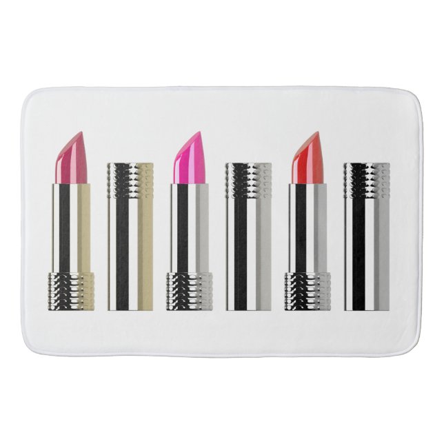 Alfombrilla De Baño Cosmetología de belleza de lápiz labial blanco pla (Anverso)