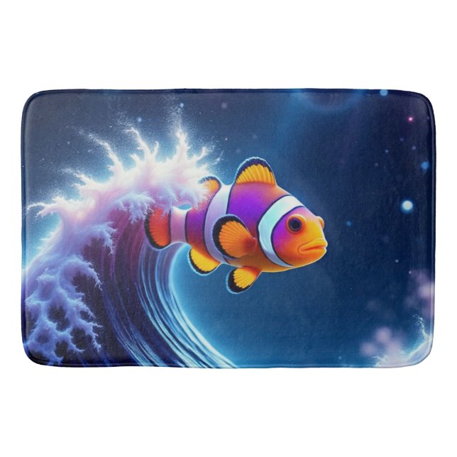 Alfombrilla De Baño Cosmic Clowfish (Anverso)