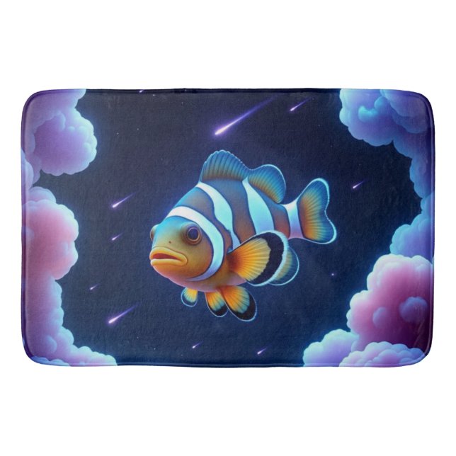 Alfombrilla De Baño Cosmic Clowfish (Anverso)