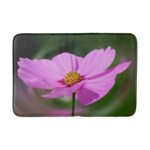 Alfombrilla De Baño Cosmos de color rosa único