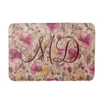Cottagecore floral romántico malva botánico de col