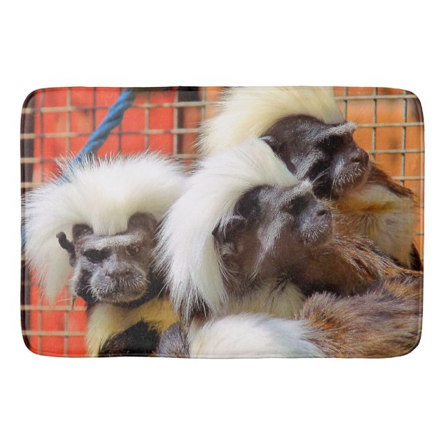ALFOMBRILLA DE BAÑO COTTON-TOP TAMARIN MONKEYS (Anverso)
