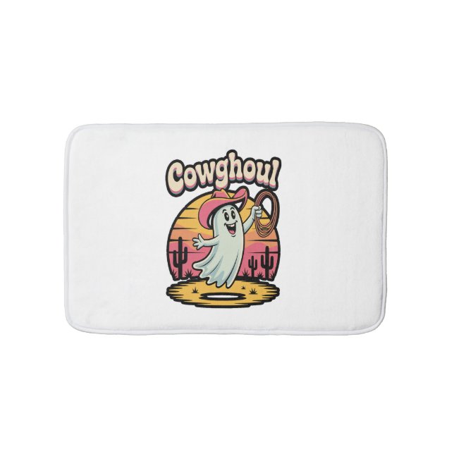 Alfombrilla De Baño Cow Ghoul Halloween Spooky (Anverso)