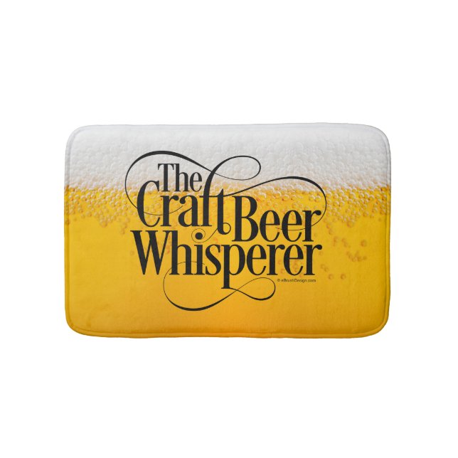 Alfombrilla De Baño Craft Beer Whisperer Bath Mat (Anverso)