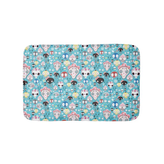Alfombrilla De Baño Cráneo de risa de la textura (Anverso)