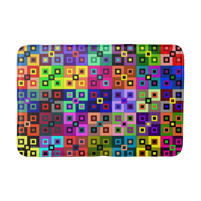 Alfombrilla De Baño Crazy Quilt Bath Mat (Anverso)