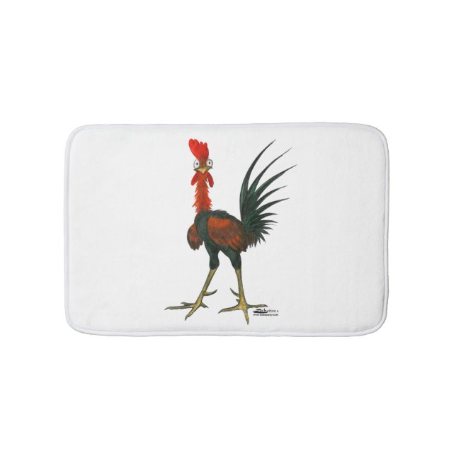 Alfombrilla De Baño Crazy Rooster (Anverso)