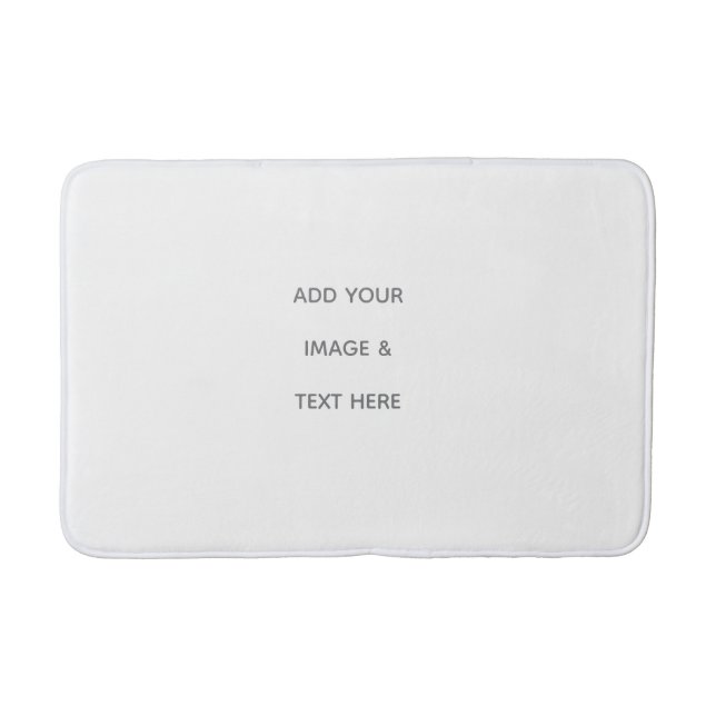 Alfombrilla De Baño Crea tu propio blanco  (Anverso)