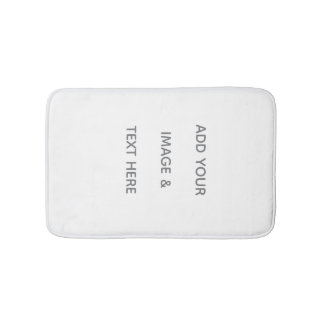 Alfombrilla De Baño Create Your Own white