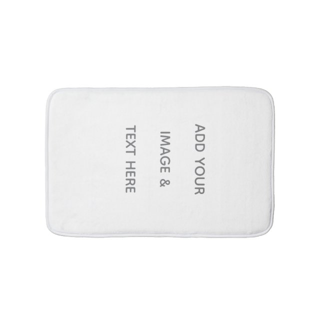 Alfombrilla De Baño Create Your Own white  (Anverso)