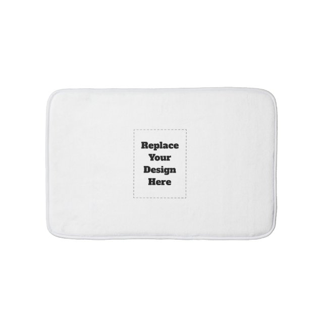 Alfombrilla De Baño Create Your Own white  (Anverso)