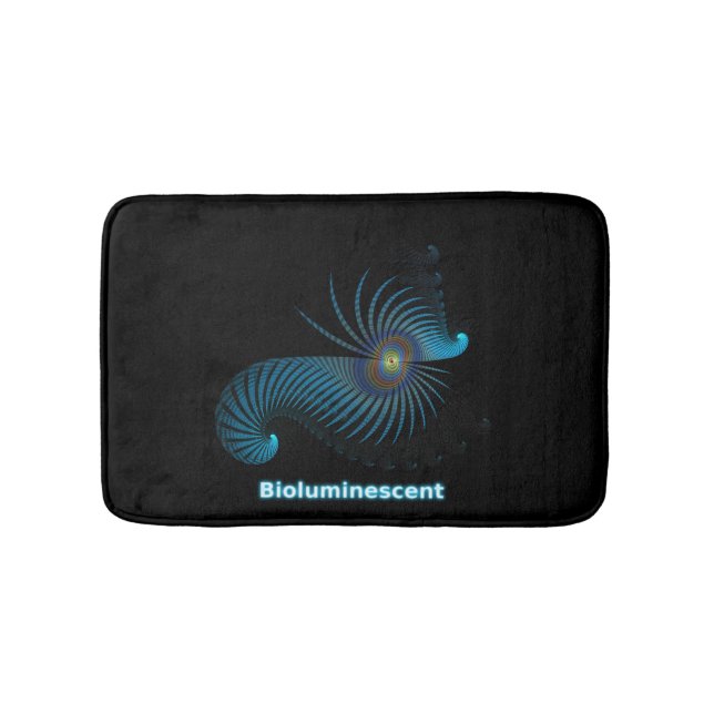 Alfombrilla De Baño Creatura bioluminiscente de mar alieno (Anverso)