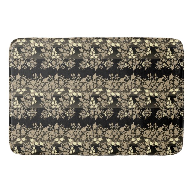 Alfombrilla De Baño Crema De Negro Y Chocolate (Anverso)