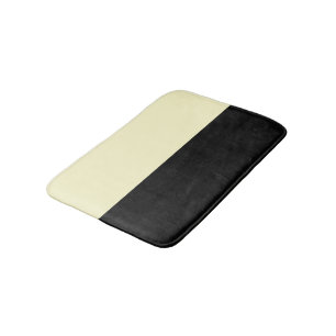 Alfombrilla De Baño Crema y negro