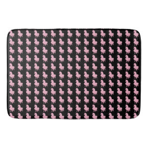 Alfombrilla De Baño Creo en el unicornio rosa invisible.