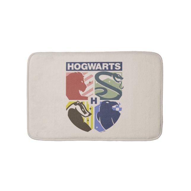 Alfombrilla De Baño Crestón Estampado Vintage HOGWARTS™ (Anverso)