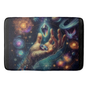 Alfombrilla De Baño Cristal Celestial en la Galaxia Spacy Palma