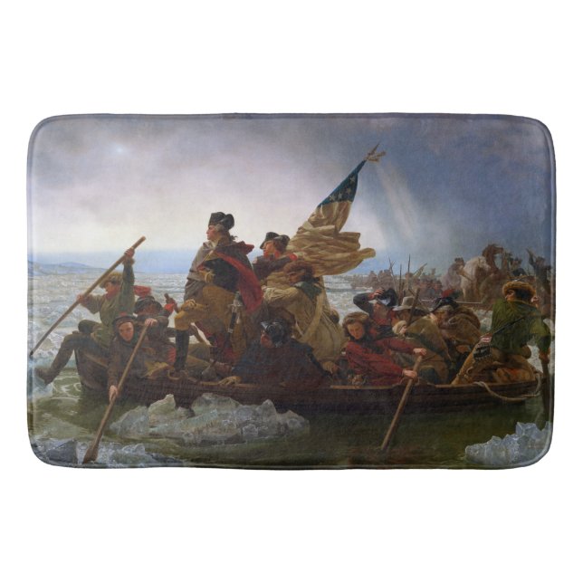 Alfombrilla De Baño Crossing Delaware 1776: General George Washington (Anverso)