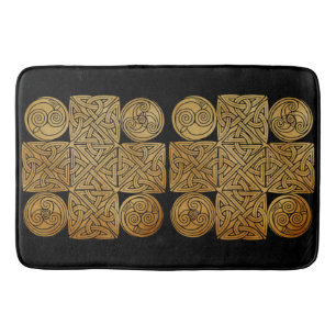 Alfombrilla De Baño Cruz de Knotwork Celtic
