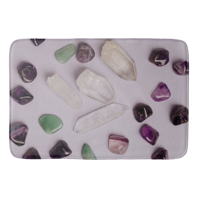 Alfombrilla De Baño Crystals Gems Energy Vibes Design Bath Mat (Anverso)