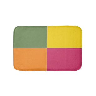 Alfombrilla De Baño Cuadrados de cítricos de juego