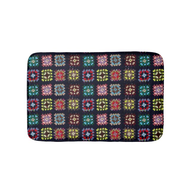 Alfombrilla De Baño Cuadrados de grano (Anverso)