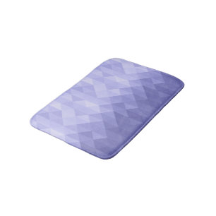 Alfombrilla De Baño Cuadrados geométricos de triángulo violeta muy per