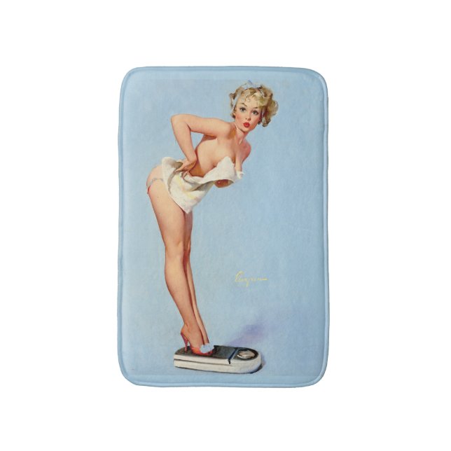 Alfombrilla De Baño Cuadros de barrido hacia arriba (Frente vertical)