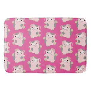 Alfombrilla De Baño Cuadros Personalizado de baile Pig Mat de baño de