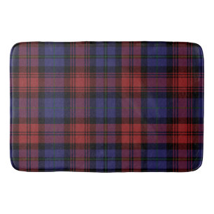 Alfombrilla De Baño Cuadros Tartán Plaid Clan MacLachlan Morado Rojo