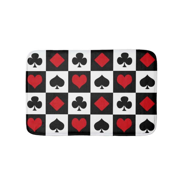 Alfombrilla De Baño Cuatro trajes de cartas (Anverso)