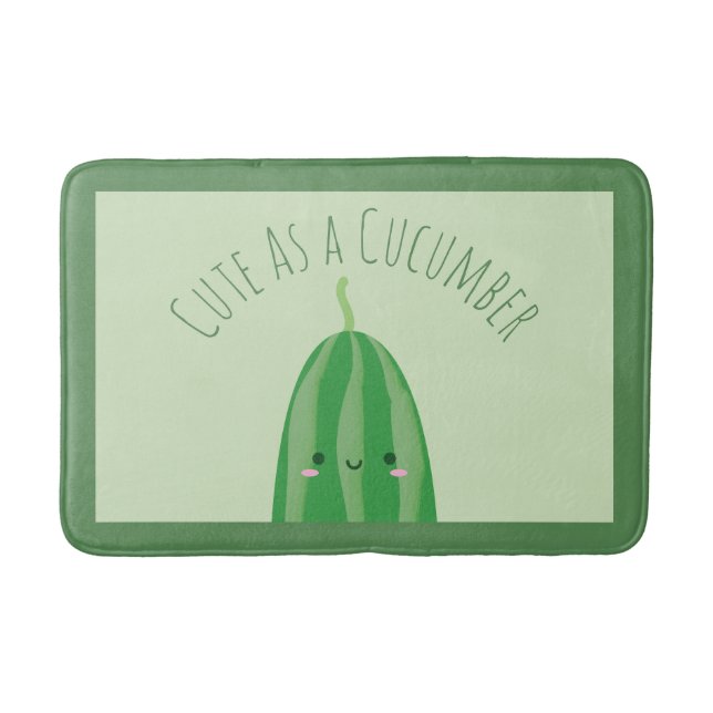 Alfombrilla De Baño Cucumber Funny (Anverso)