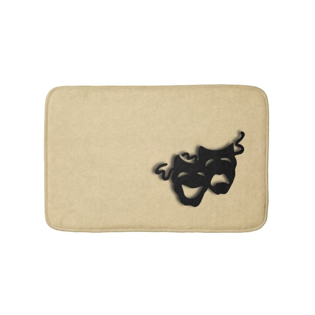 Alfombrilla De Baño Cuero de teatro de comedia y tragedia (Anverso)