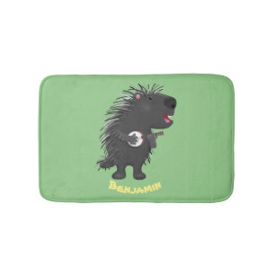 Alfombrilla De Baño Cuidada y divertida jugada del personalizado del b