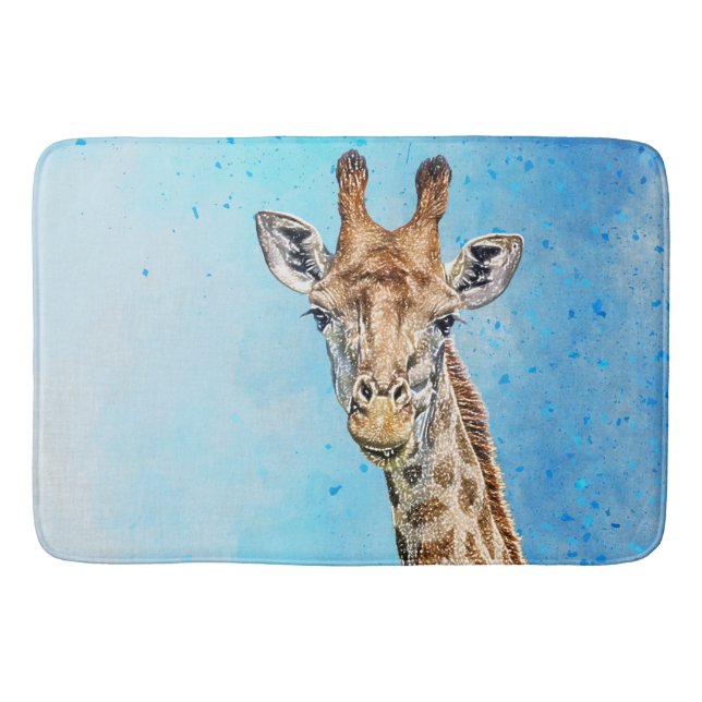 Alfombrilla De Baño Curioso Giraffe (Anverso)