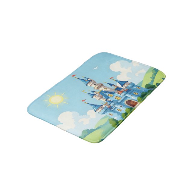 Alfombrilla De Baño Cute blue and white castle (Angular)