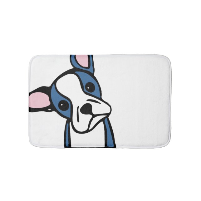 Alfombrilla De Baño Cute Boston Terrier (Anverso)