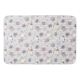 Alfombrilla De Baño Cute cat pattern