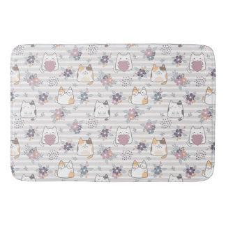 Alfombrilla De Baño Cute cat pattern