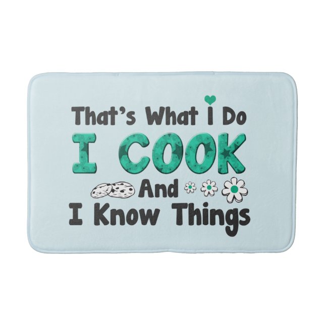 Alfombrilla De Baño Cute cook word art kitchen (Anverso)