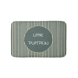 Alfombrilla De Baño Cute Dark Green Stripes Bath Mat