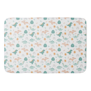 Alfombrilla De Baño Cute Dino Adventure Pattern Niños Baño Decoración