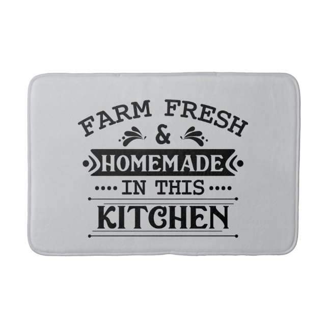 Alfombrilla De Baño Cute Farm fresh homemade kitchen (Anverso)