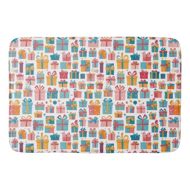 Alfombrilla De Baño Cute Gifts in Bags and Boxes with Ribbons Pattern (Anverso)
