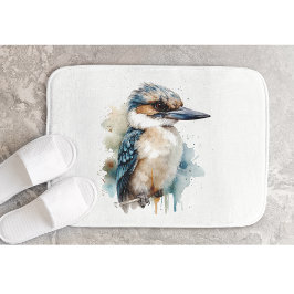 Alfombrilla De Baño Cute Kookaburra en una sucursal, personalizado
