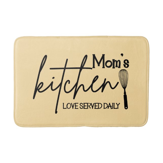 Alfombrilla De Baño Cute Mom's kitchen word art (Anverso)