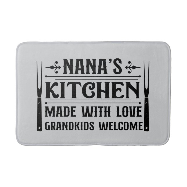 Alfombrilla De Baño Cute Nana's kitchen word art (Anverso)