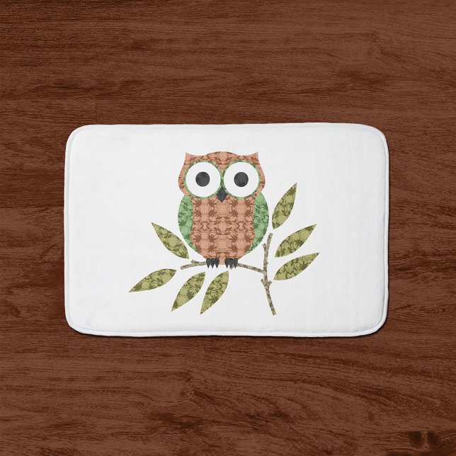 Alfombrilla De Baño Cute Owl Bath Mat (Subido por el creador)
