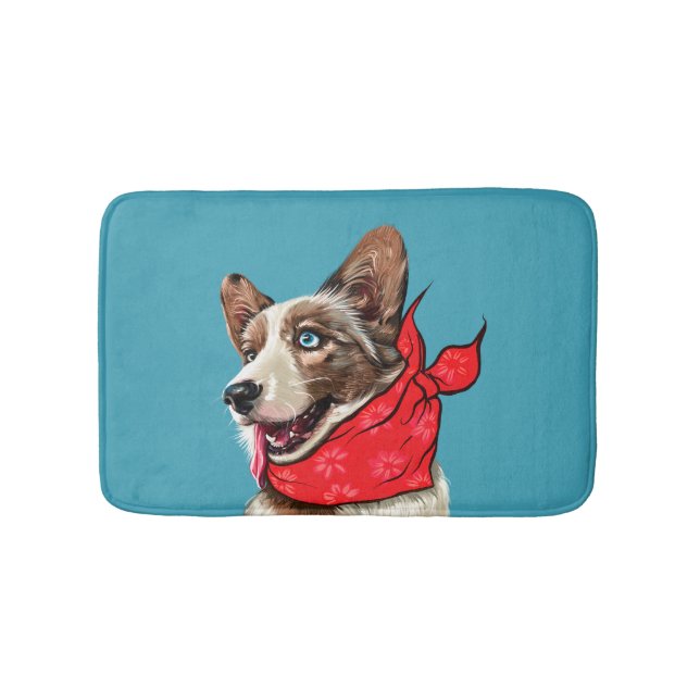 Alfombrilla De Baño Cute Pembroke Welsh Corgi (Anverso)